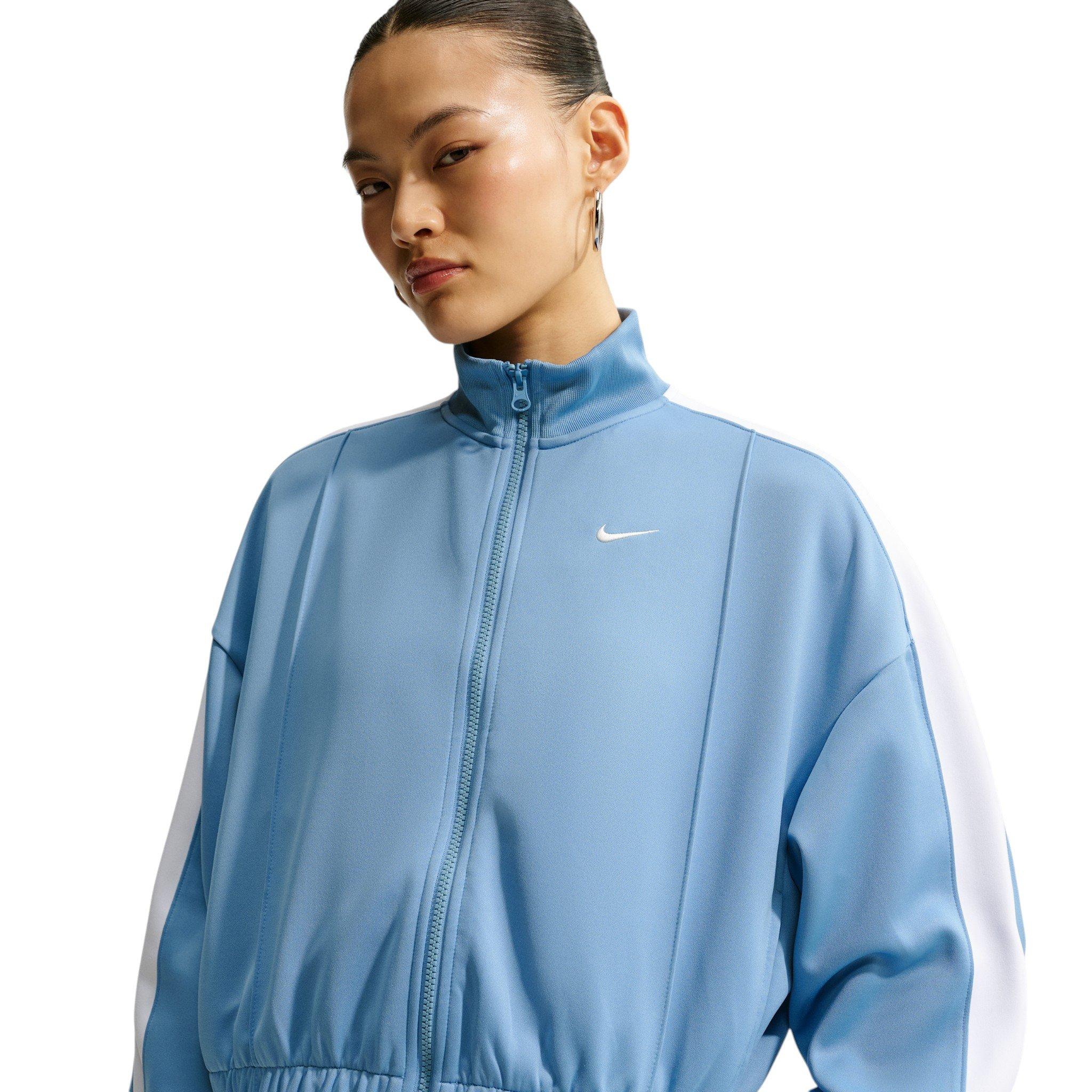 Nike Women's Sportswear Track Jacket - Blue/White - BLUE/WHITE